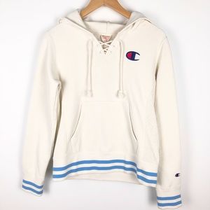 Champion Reverse Weave Lace-Up Neckline Hoodie